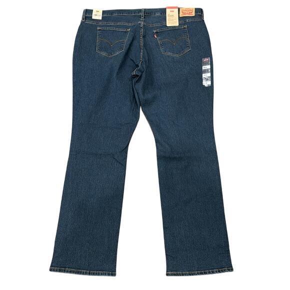 NWT Levi's 314 Shaping Straight Jeans Zealous Blue Dark Wash 22W - Picture 4 of 11